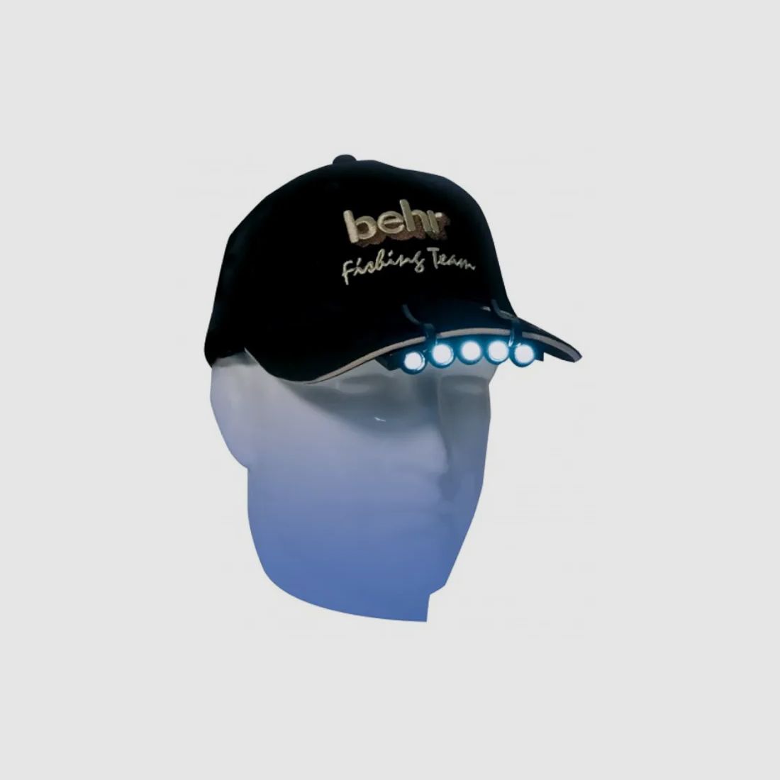 Cliplampe 5 LED für Schirmmütze / Basecap mit abwinkelbarem Leuchtkopf