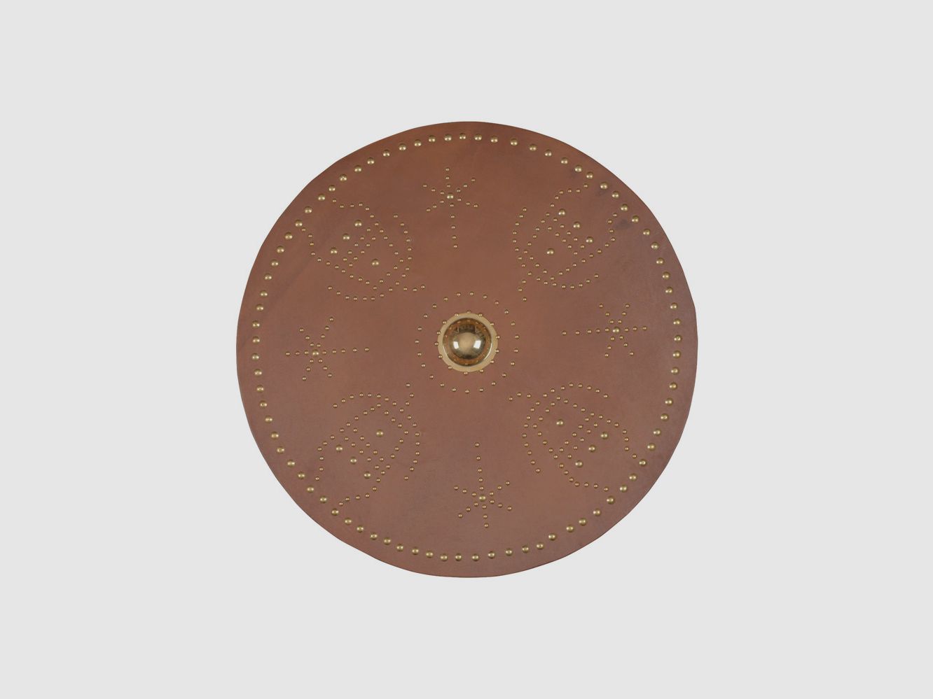 Schottischer Rundschild mit Messingbuckel