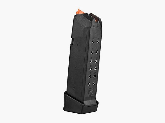 Chargeur Glock G19+2 – 9mm Luger – 17 coups – Noir/Orange (Chargeur)