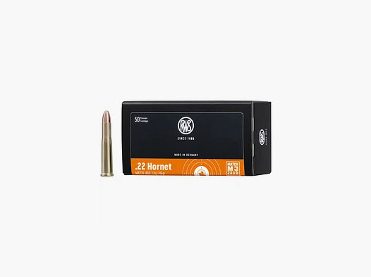 RWS .22 Hornet Match Chasse 3,0g 46gr 50pcs