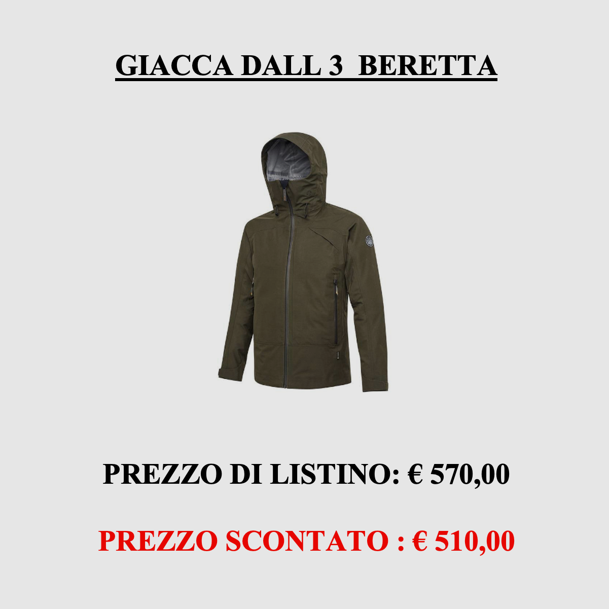 Beretta – GIACCA DALL 3L, afbeelding 1 van 5