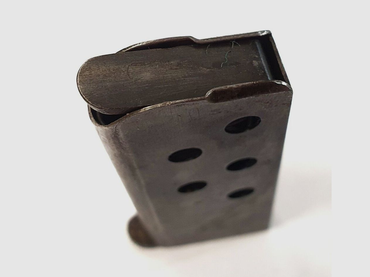 FN-magazijn FN 1906 6,35 mm, 6 schots magazijn, gestempeld met FN