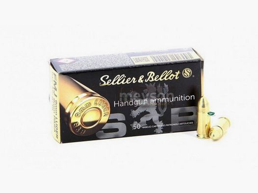 SELLIER & BELLOT munizioni cal.9 Luger FMJ 124gr