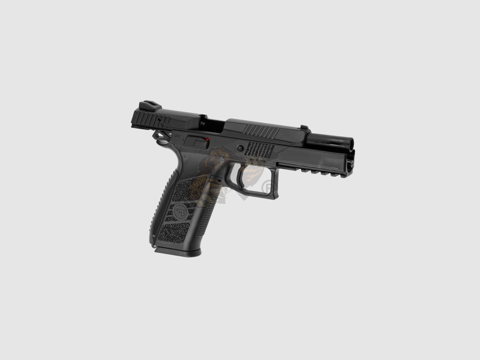 CZ P-09 Deslizamiento Metálico Pistola Airsoft GBB, incl. Funda, Negra -F-