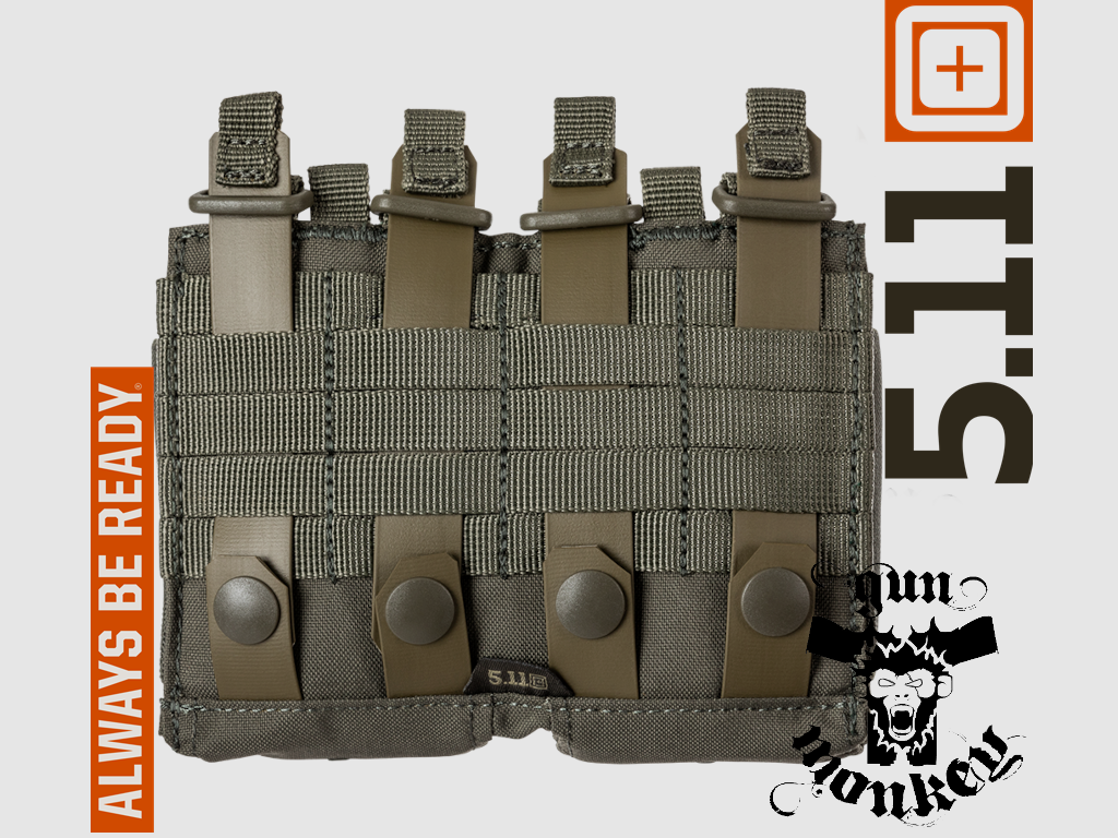 Portacargador doble para cargadores de rifle 5.11 Flex Double AR Mag 2.0 color 186 Ranger Green (56754), imagen 2 de 4
