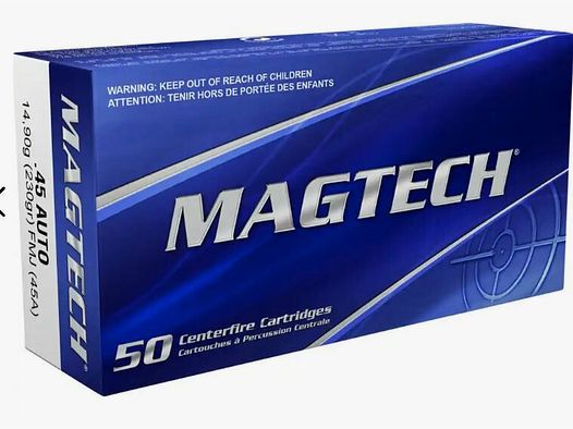 Magtech .45 ACP Full Metal Jacket 14,9g/230grs. FMJ