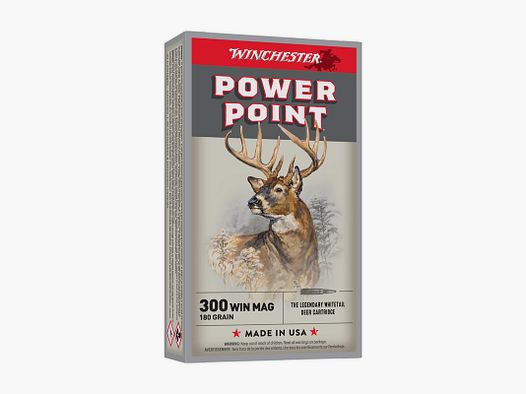 Munición Winchester Power Point cal.300WM 180gr