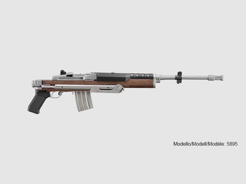 Ruger – semi-automatic / Mini-14 Tactical / 5.56 Nato / 18.50 / MT1/2-28 / 20 rounds / walnut with stainless side-folder, image 3 of 3