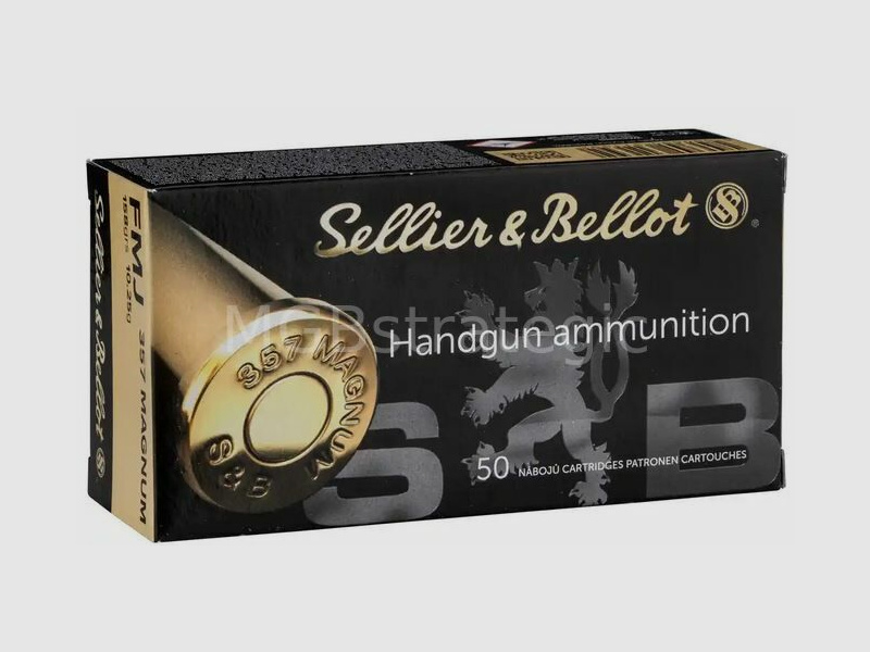 Sellier & Bellot .357 Mag. Vollmantel 10,24g/158grs. / .357 Magnum 20x 50 Stk - kein Versand, nur Abholung!