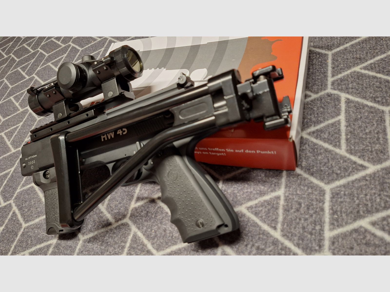 Weihrauch HW 45 Tactical Pistol Carbine!