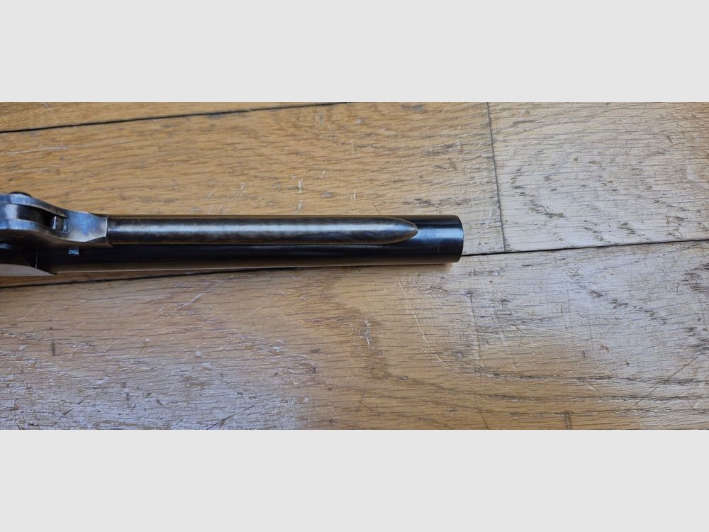 Enorme Colt Walker Revolver – Kal. .44 PN – Fabricage Army San Marco uit 1989 – Prachtige brunering en marmering aanwezig voor 100% – Uitstekende mechanica – Enorme loop van 9 inch met scherpe groeven – Zeer weinig geschoten – TBE-, afbeelding 11 van 22