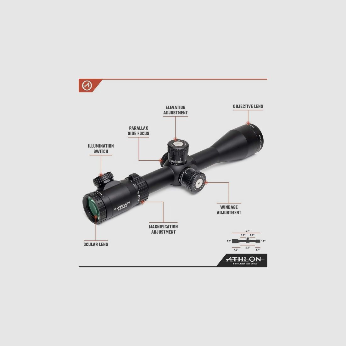 PRECIO MÁS BAJO / NUEVO Argos 6-24x50 telescopio de mira Gen2, imagen 2 de 6