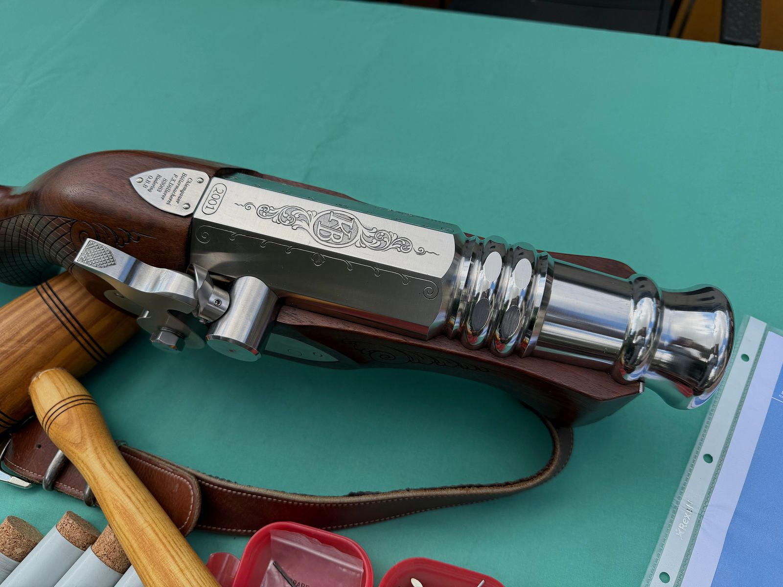 Schaftböller Handböller Böllergerät Döllerer Kal. 25 mm mit Zubehör Beschuss bis 2031