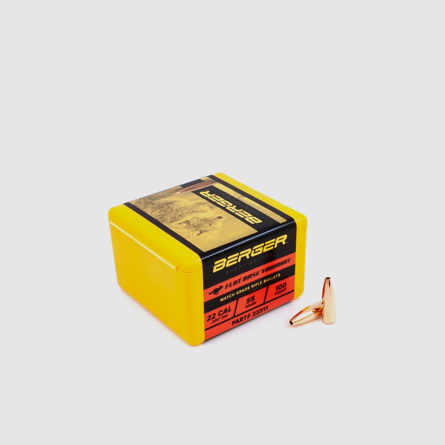 Proiettile Berger .22 FB Varmint 55GR 100 Pezzi