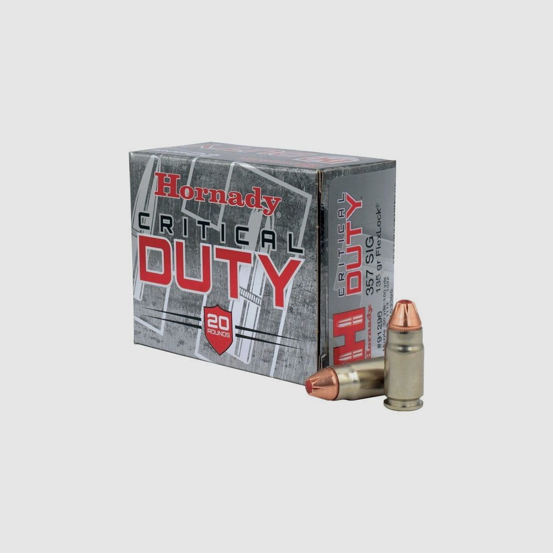Hornady .357 Sig. Critical Duty Flexlock 135 gr. - 20 stuks.
