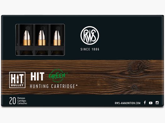 RWS .222Rem HIT 2,6g Bleifreie Büchsenpatronen
