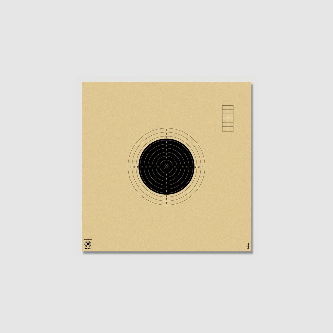 BDS-50m-Scheibe Nr.3 gem. BDS-Sporthandbuch 34 x 34 cm 50STK.