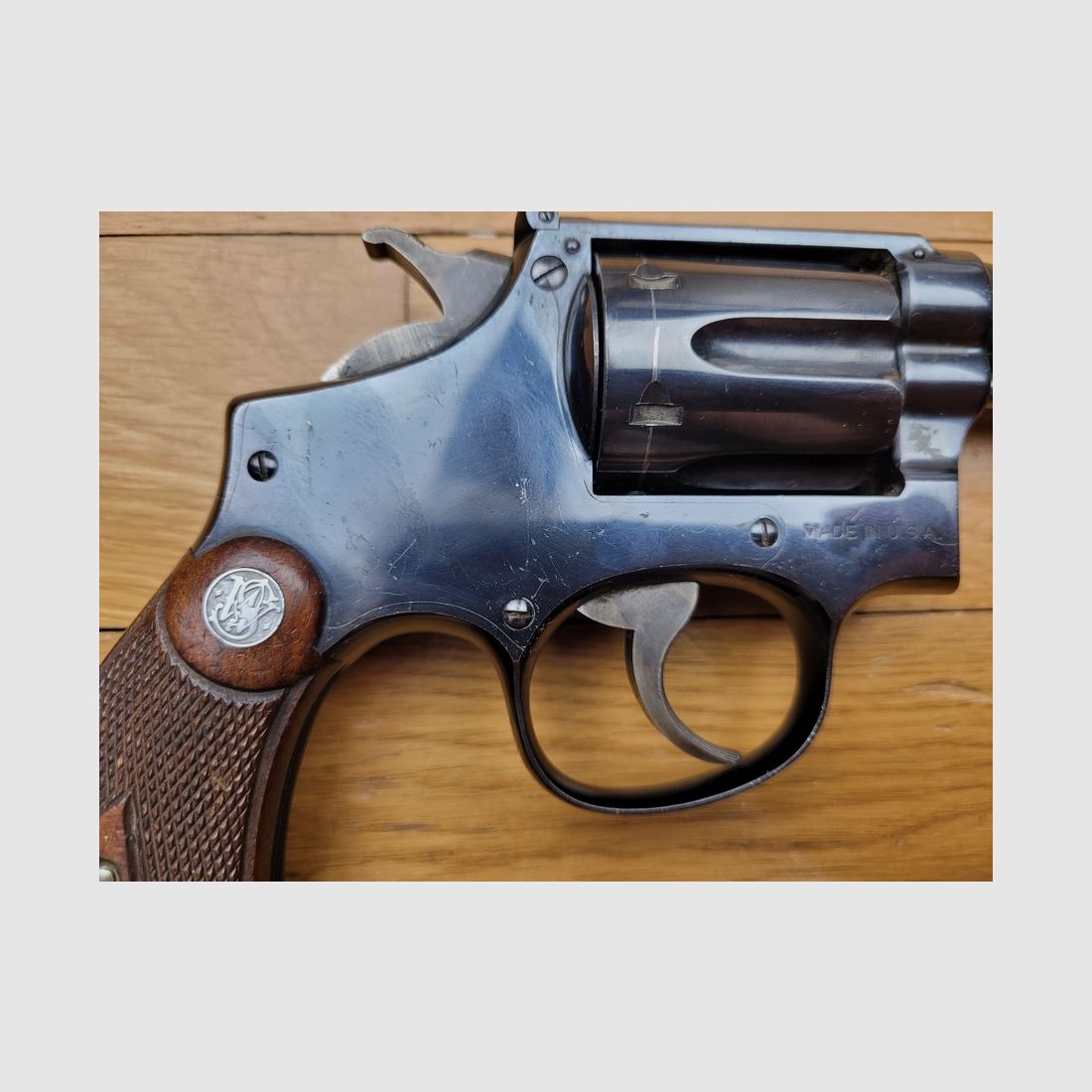 Seltene Smith&Wesson « Outdoorsman » – Modell 22.K – 22LR – geboren 1931! – 6 Zoll – 6 Schuss – Traumzustand!, Bild 8 von 19