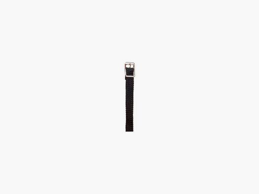 Englischer Sporenriemen HH Nylon fein schwarz mit Schnalle (Paar)