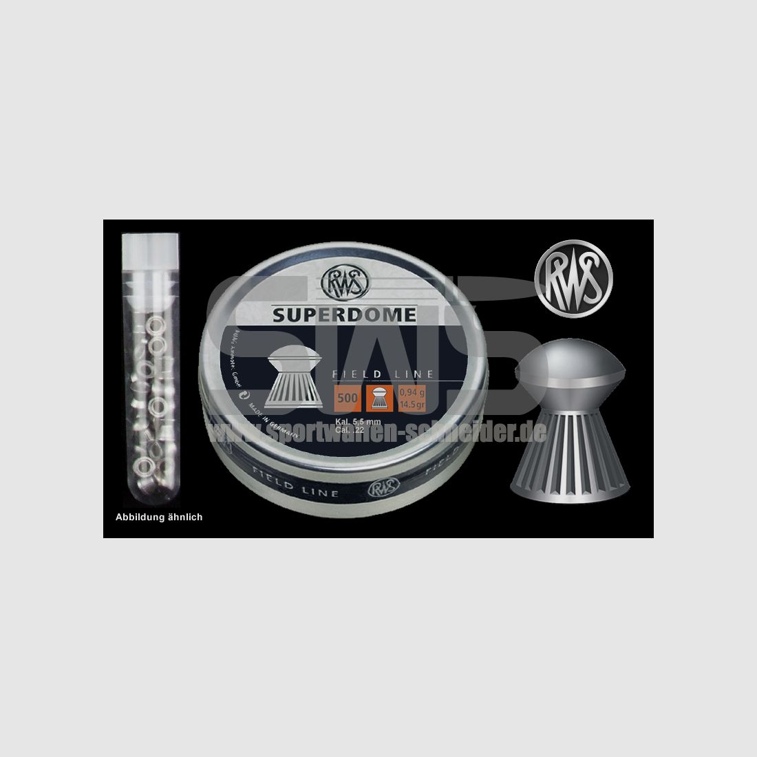 Testpack 20 StĂĽck RWS Superdome Kaliber 5,5mm