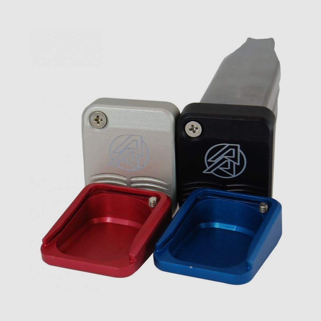 DAA Magazinbodenplatte silber Aluminum Standard Base Pads Double Alpha Academy