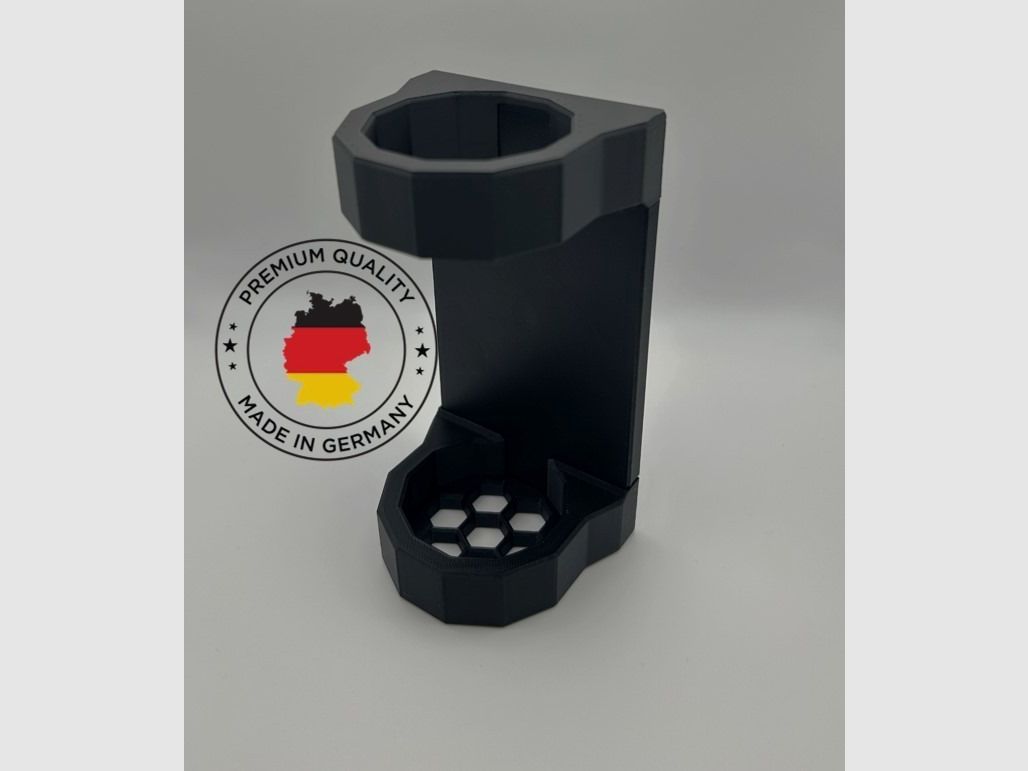 Magnetischer Schalldämpfer Halter bis 46mm SCHWARZ | Waffenschrank Schalldämpferhalter
