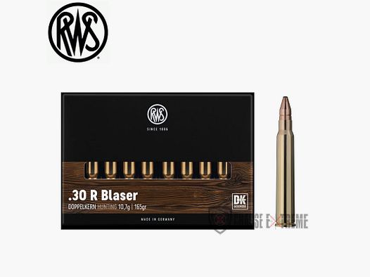 20 Munitions RWS cal 30R Blaser 165gr DK