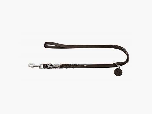 Hunter Verstellbare Führleine Solid Education Softvollrindleder/Dunkelbraun
                    –                 Breite / Länge: Breite: 13mm / Länge: 250cm