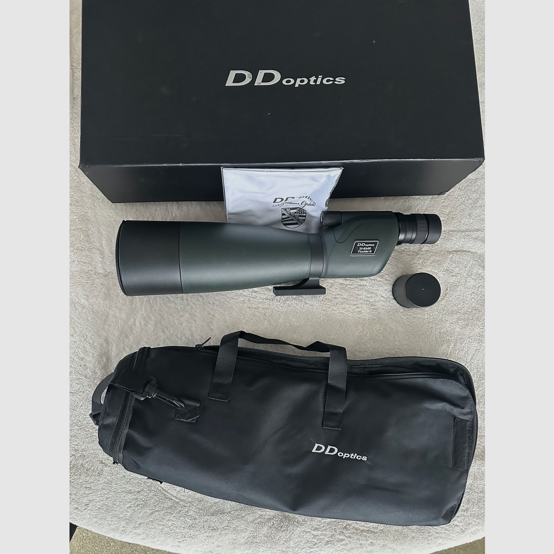 Spektiv DDoptics Pirschler Gen3 20-60x80 G mit Stativ - NEUWERTIG !!!