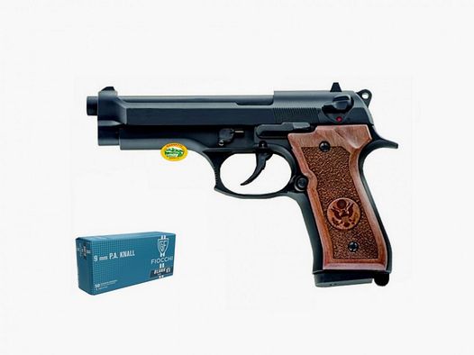 KIMAR Beretta 92 guancette legno cal.9 mm - pistola a salve