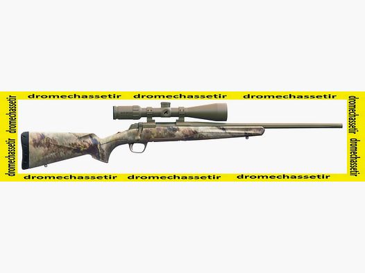 Browning Xbolt ATACS Repetierbüchse, Kite 2-12×50 Zielfernrohr, Kal. 7 mm Rem Mag, 61 cm gefräster Lauf, camo