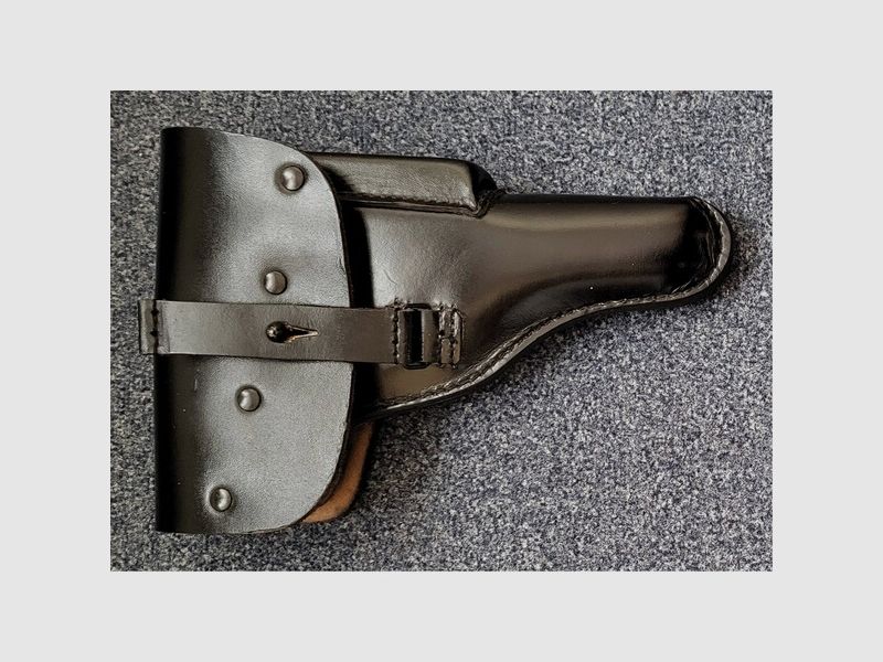 Pistolentasche WALTHER P1 -P38 Hochglanzleder im neuwertigen Traumzustand gest. 9/86