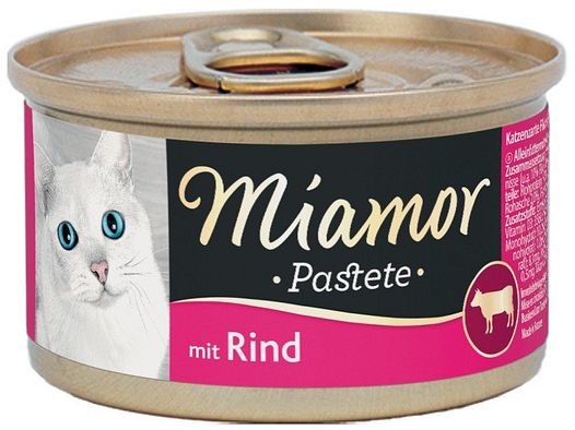 Miamor Katzen Nassfutter Dose Pastete Rind 85g