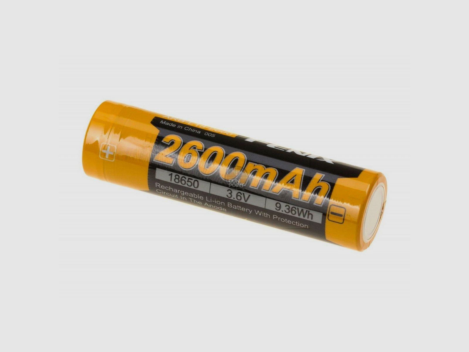 Fenix 18650 Battery 3.7V 2600mAh-Black/Red
