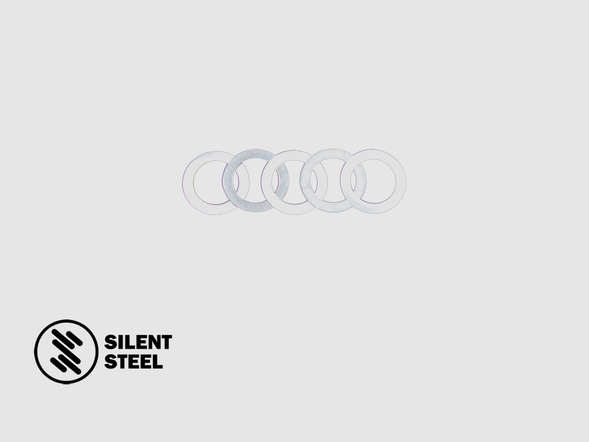 SILENT STEEL Muzzle Device Shim Kit - 16mm, Bild 2 von 2