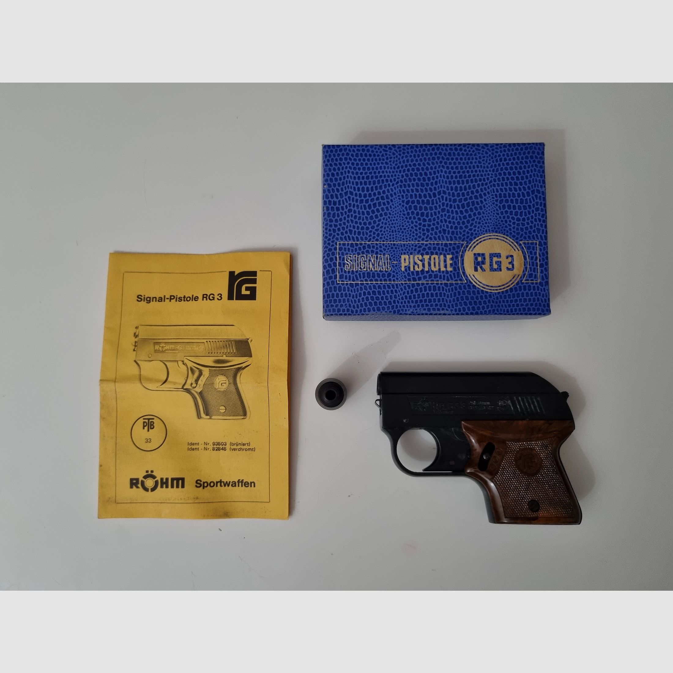 Blank firing pistol Röhm RG3 old version 6mm blank