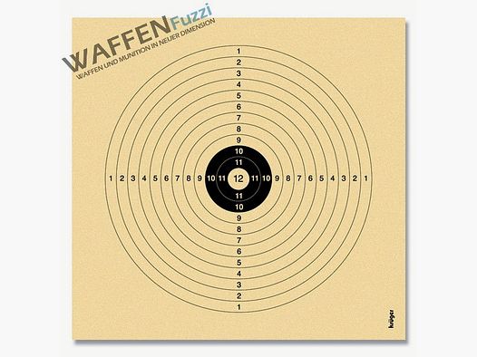 LG-Scheibe 10 Meter 12 Kreise fortlaufend nummeriert 100Stk.