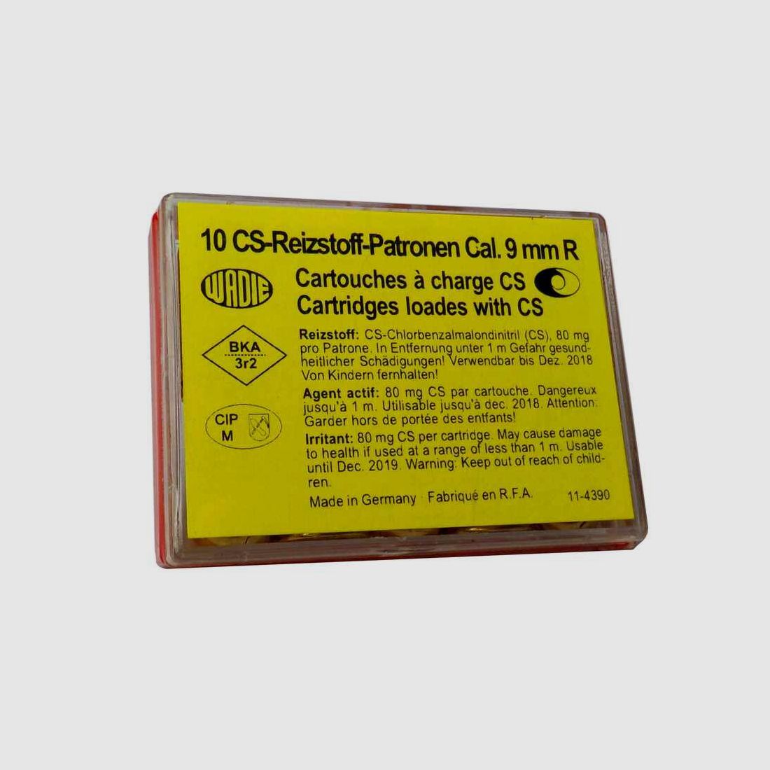 Cartuchos de gas CS 9mm R Wadie