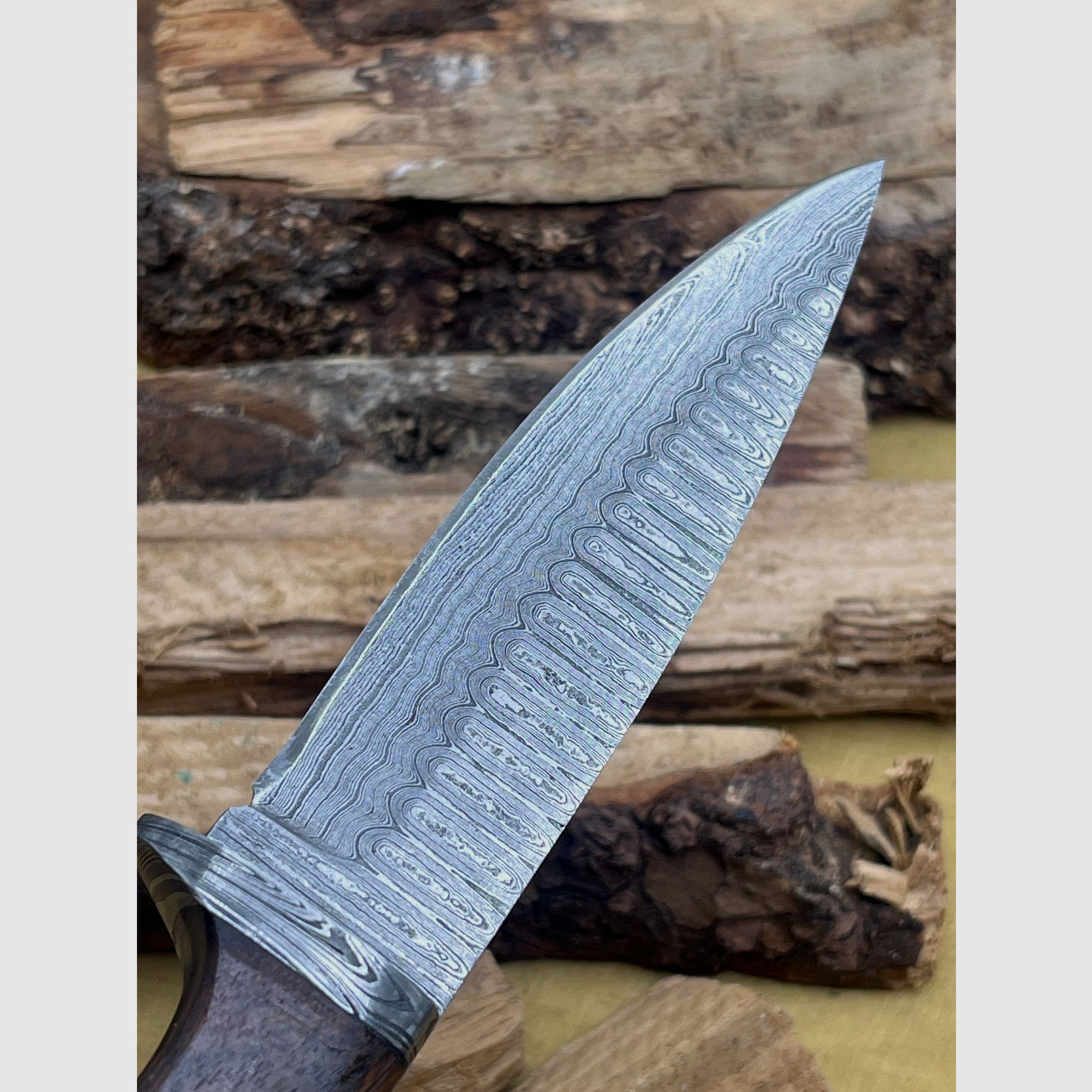 Jagdmesser Damaststahl 