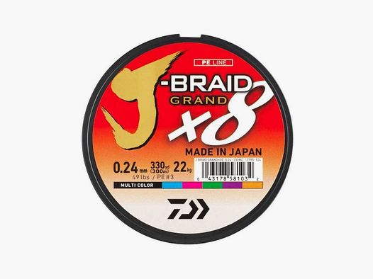 Tresse Daiwa J-Braid Grand X8