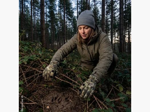 Verney-Carron Snake Forest softshell gloves with membrane