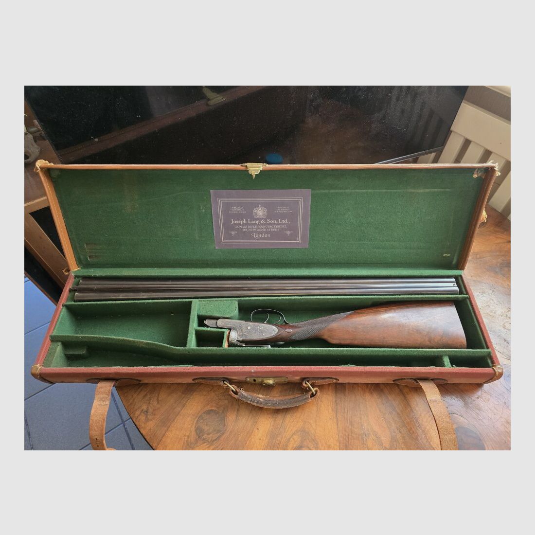 Joseph Lang & Son, LTD., Jaseph Lang Back Action Barlock Sidelock Ejector, image 1 of 10