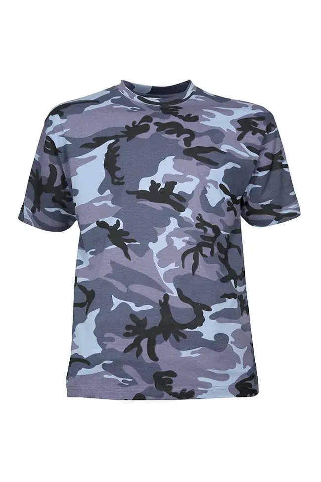 T-Shirt Camo Urban Niebieski Idaho, zdjęcie 2 z 2