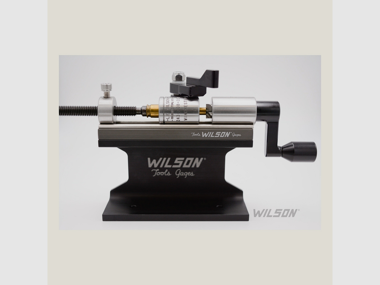 L.E. Wilson Case Trimmer Kit with Standard Stop – Stainless Steel or TiN