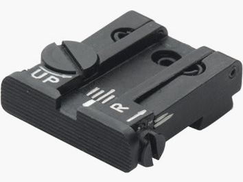 LPA TPU32GL07 regulowana mikrometrowa muszka do pistoletów Glock – Czarne pole widzenia