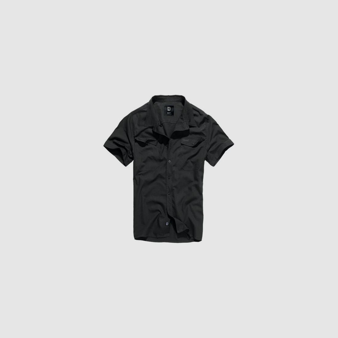 Brandit Herrenhemd Roadstar Shirt Kurzarm Schwarz M