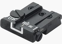 LPA TPU22RG18 regulowana mikrometrowa muszka do pistoletu Ruger .22 MKII – Biała Obwódka