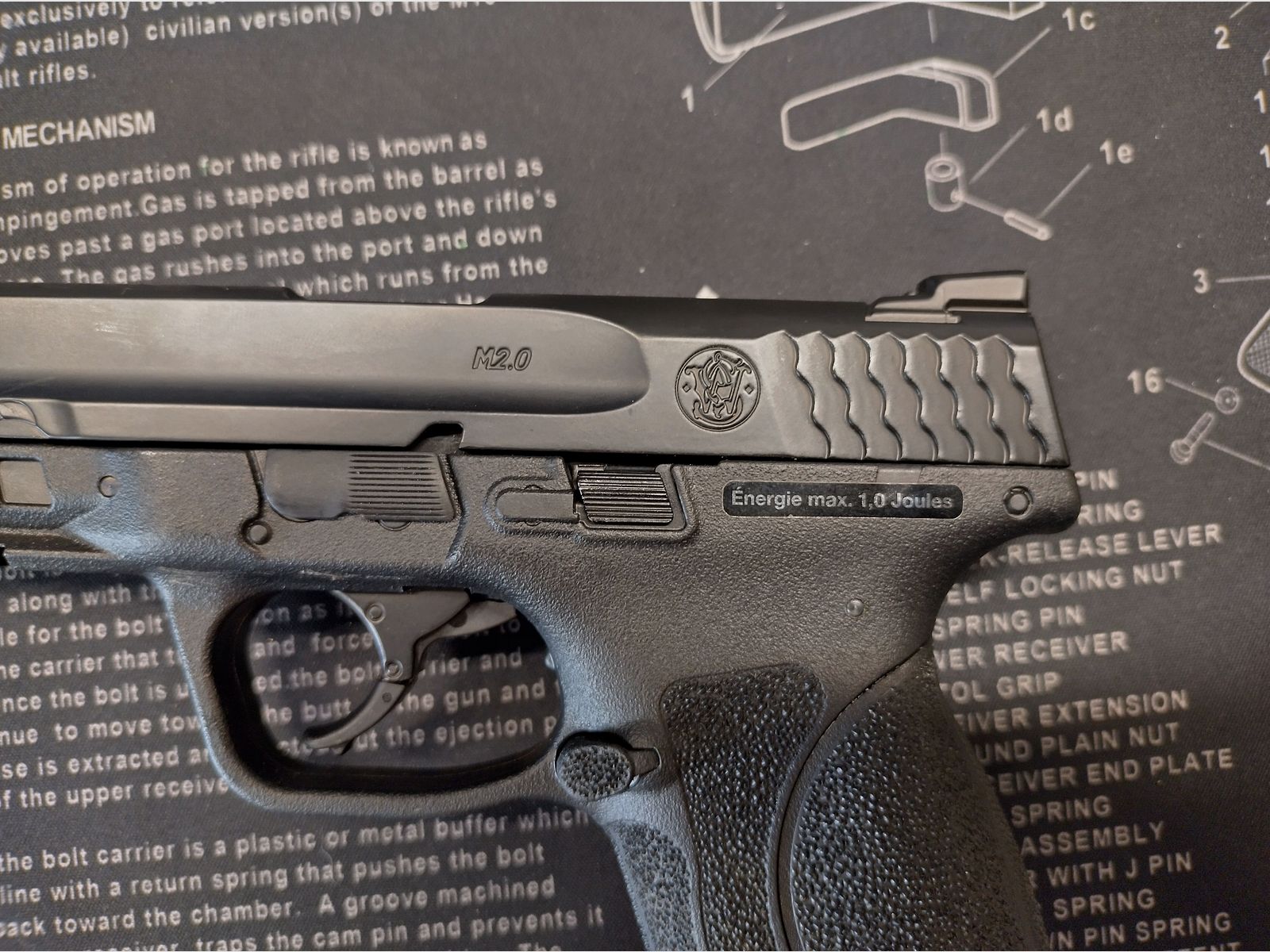 Smith & Wesson M&P9 M2.0 6 mm, CO₂, < 1,0 J, immagine 5 di 6