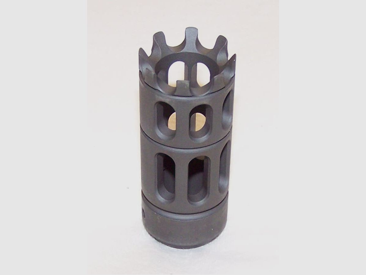 Soppressore di fiamma in acciaio con perno per fucile a pompa Winchester 1300 e Maverick, immagine 4 di 5