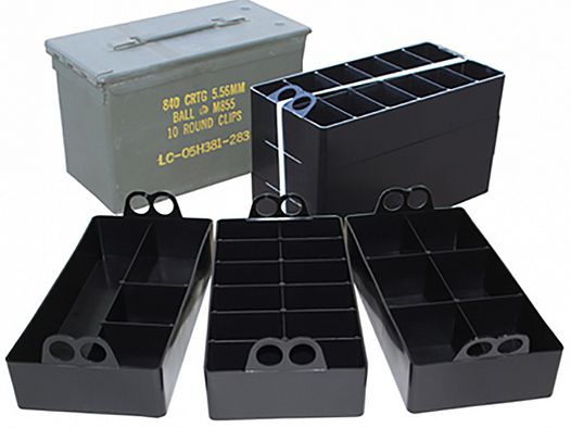 MTM ACO - Ammo Can Organizer 3er Pack > Einsätze für Kleinteile mit 22 Fächern! passen für Cal50 Box